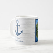 Mug Photo Famille d'Ancres Monogram Beach House (Devant gauche)