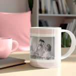 Mug Photo Famille Moderne Pastel Rose Simple Cadeau<br><div class="desc">Photo Famille Moderne Pastel Rose Simple Cadeau</div>