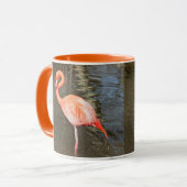 Mug Photo Flamant rose orange (Devant gauche)