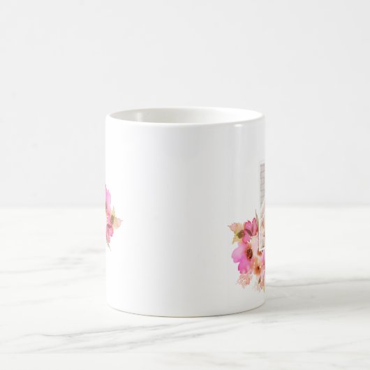 Mug Photo florale du jour de mère de maman (Centre)