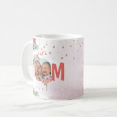 Mug Photo Florale Rose Pour La Meilleure Maman Jamais (Devant gauche)