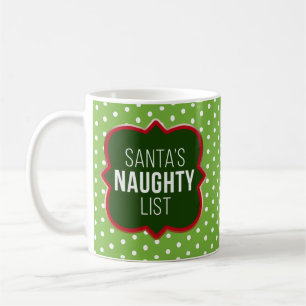 Mug Photo Funny Père Noël la liste des filles de Noël