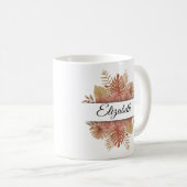 Mug Photo grand-mère florale d'aquarelle moderne (Devant droit)