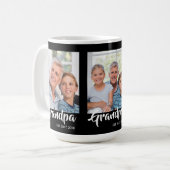 Mug Photo Grand-père Établit Script Noir 3 (Devant gauche)