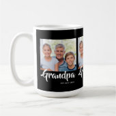 Mug Photo Grand-Père Établit Script Noir 3 (Gauche)