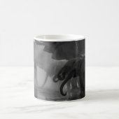 MUG PHOTO GRAYSCALE D'ÉLÉPHANTS EN EAU POTABLE (Centre)