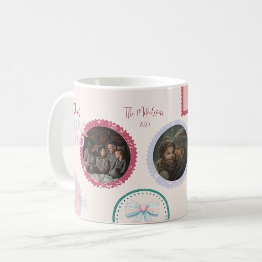 Mug Photo Groovy Nutcracker Retro Pastel Christmas (Devant gauche)