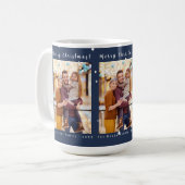 Mug Photo Joyeux Noël Neige Whimsy Blue (Devant gauche)