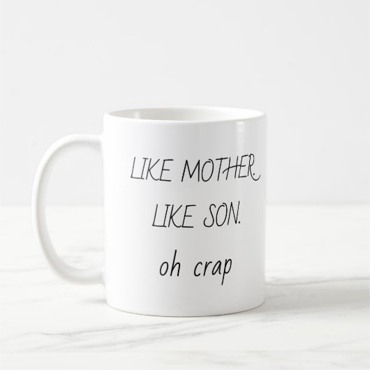 Mug Photo Like Mother Like fils/fille Café (Gauche)