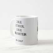 Mug Photo Like Père Comme fille drôle cadeaux (Devant gauche)