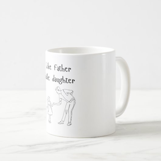 Mug Photo Like Père Like fille/fils (Devant droit)