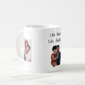 Mug Photo Like Père Like fille/fils (Devant gauche)