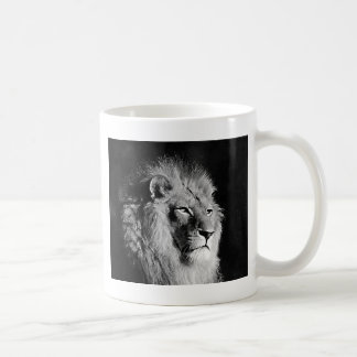 Mug Photo Lion noir et blanc