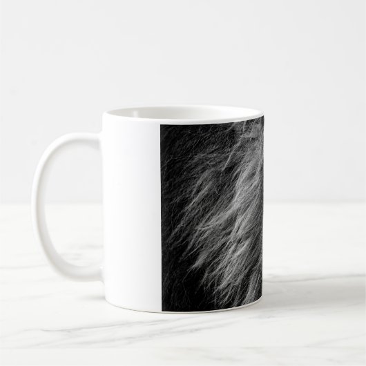 Mug Photo Lion noir et blanc (Gauche)