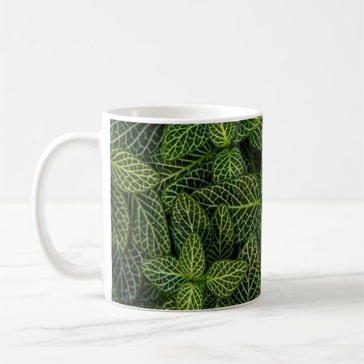 MUG PHOTO MACRO DE PLANTES VERTS (Gauche)