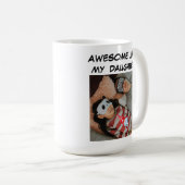 Mug Photo Magnifique Comme Ma Fille Drôle Papa (Devant droit)