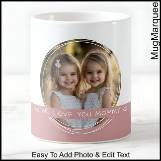 Mug Photo Maman Avec Texte Personnalisé Dusty Rose C91
