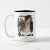 Mug Photo Maman Chat Adorable Amateur d'Animaux de (Gauche)