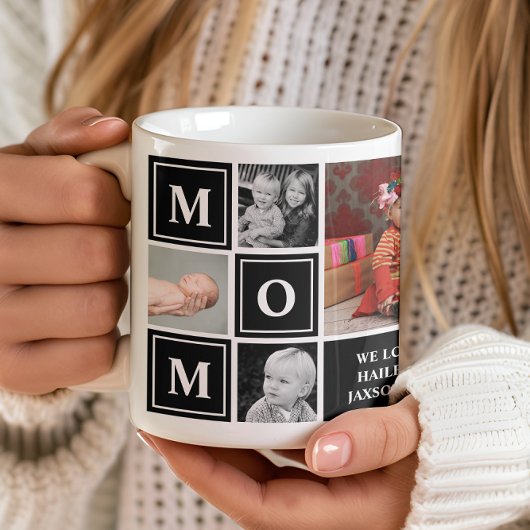 Mug Photo Maman Collage Black Mothers Day Café