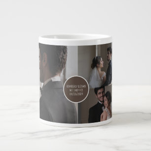 Mug photo Mariage 5 Grille personnalisable