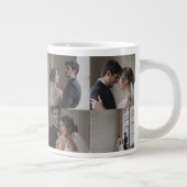 Mug photo Mariage 5 Grille personnalisable (Droite)