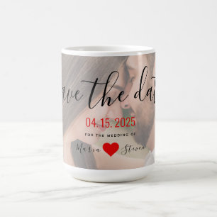 Mug Photo Mariage Enregistrer La Date Invitation