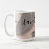 Mug Photo Mariage Enregistrer La Date Invitation (Gauche)