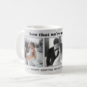 Mug photo Mariage noir et blanc amusant (Devant gauche)