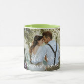 Mug Photo Mariage Personnalisée Avec Calligraphie Mode (Centre)