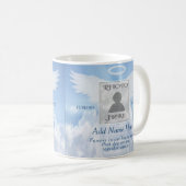 Mug Photo Memorial Angel and Clouds (Devant droit)
