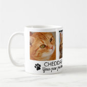 Mug Photo Mémorial pour Chat avec Empreintes de Pa (Gauche)