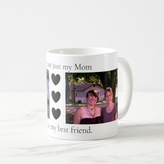 Mug Photo mère et fille (Devant droit)