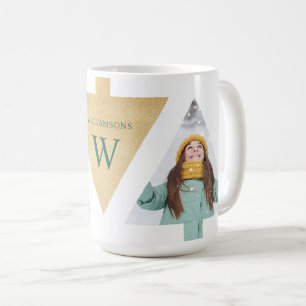 Mug Photo minimaliste de l'arbre de Noël moderne propr