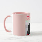 Mug Photo moderne | Cadeau de Valentines Rouge et Rose (Gauche)