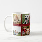 Mug Photo moderne Collage Chien Bourgogne (Gauche)
