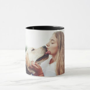 Mug Photo Moderne de Câlin de Compagnon à 4 Pattes