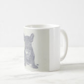 Mug Photo moderne en détresse French Buldog Lover (Devant droit)