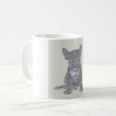 Mug Photo moderne en détresse French Buldog Lover (Devant gauche)
