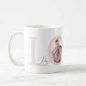 Mug Photo Moderne Et Design | Jour des Valentines de L (Gauche)