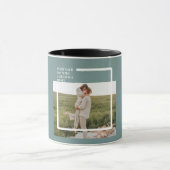 Mug Photo moderne Green Famille Jolie Cadeau (Centre)