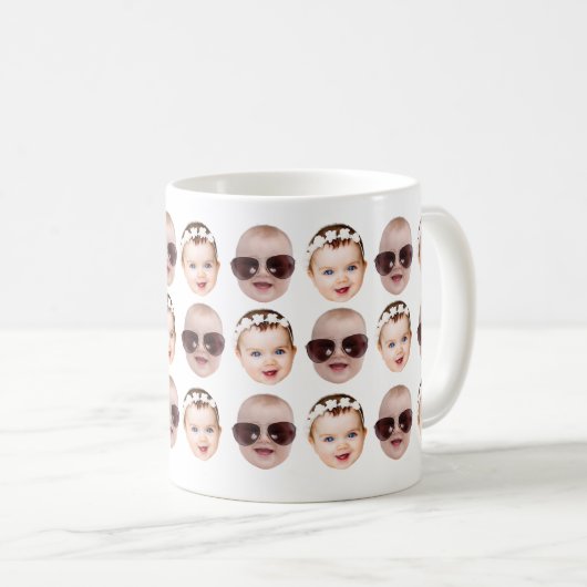 Mug Photo moderne Père, cadeau de Noël de la mère (Devant droit)
