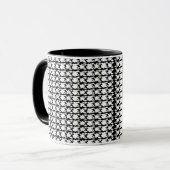 Mug Photo Motif noir et blanc captivante (Devant gauche)