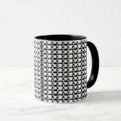 Mug Photo Motif noir et blanc captivante (Devant droit)
