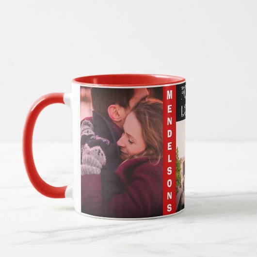 Mug Photo multi moderne faite sur commande et texte (Gauche)