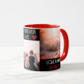 Mug Photo multi moderne faite sur commande et texte (Devant droit)