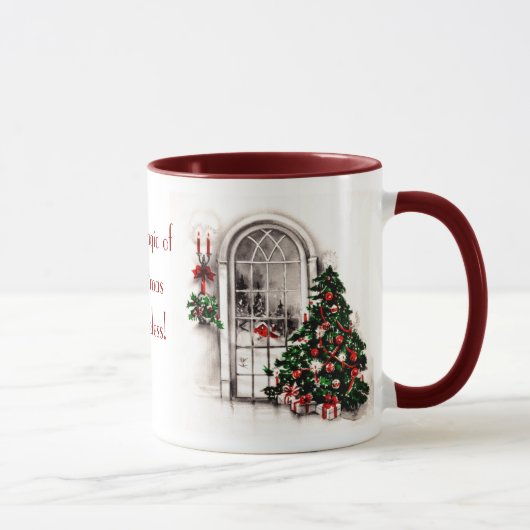 Mug Photo Musique de la fenêtre de Noël (Droite)