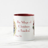 Mug Photo Musique de la fenêtre de Noël (Centre)