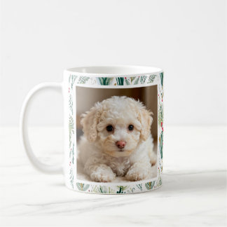 Mug Photo &  Name Scandinavian Christmas Sage Green