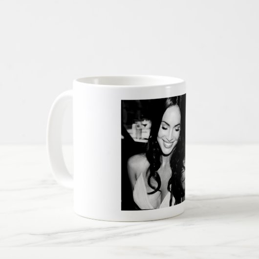 Mug Photo noir et blanc de Megan Fox (Devant gauche)