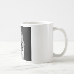 Mug Photo noire et blanche de lion